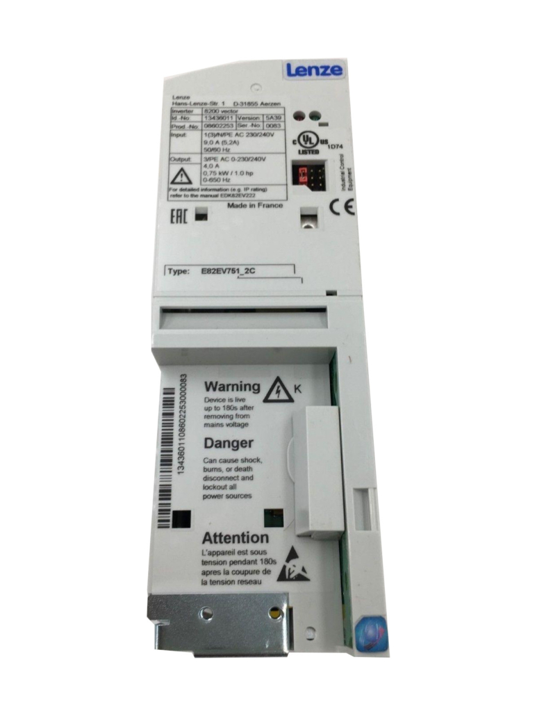 Inversor De Frequencia 8200 E82ev5514c 055kw 400v Lenze Loja Motion Up 7498